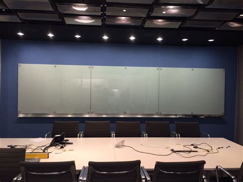 Beautifully Innovative Krystal Glass White Boards In Corporate Conference Room