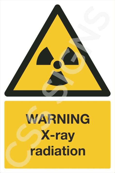 Warning X Ray Radiation Sign Sign Shop Ireland Css Signs