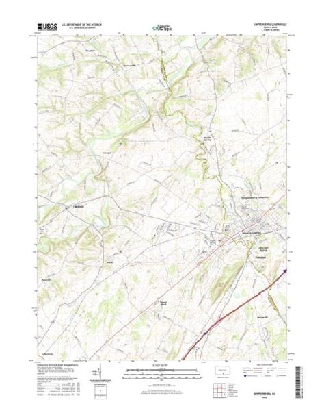 Mytopo Shippensburg Pennsylvania Usgs Quad Topo Map