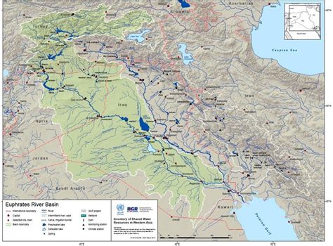 Euphrates River Basin After Escwa 2013 Download Scientific Diagram