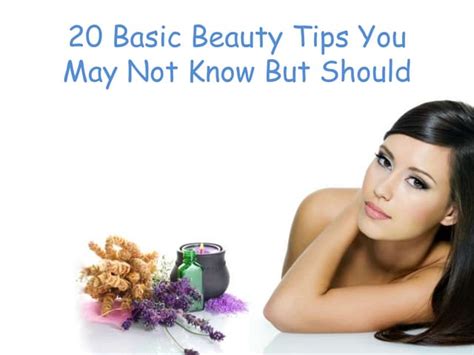 20 Basic Beauty Tips You May Not Know Ppt