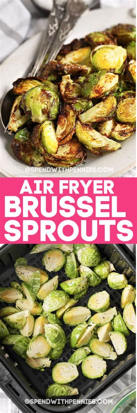 Air fryer brussels sprouts are crispy, sweet, and spicy, and are ready in under 30 minutes. Air Fryer Brussel Sprouts {3 Ingredients!} - Spend With ...