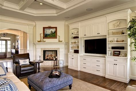Living room wall unit system designs. Other built in wall units for bedrooms Traditional Family ...
