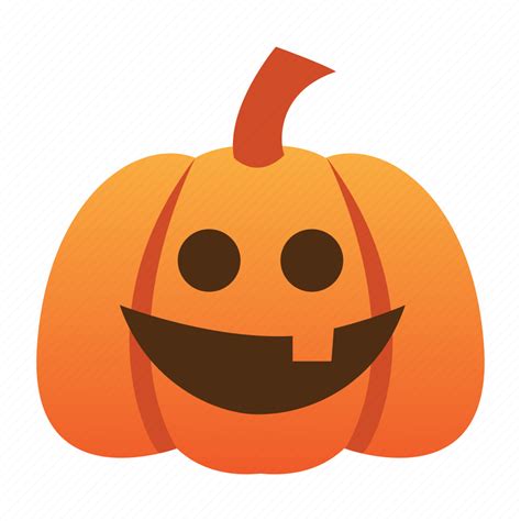 Funny Scary Spooky Halloween Orange Jack O Lantern Pumpkin Icon