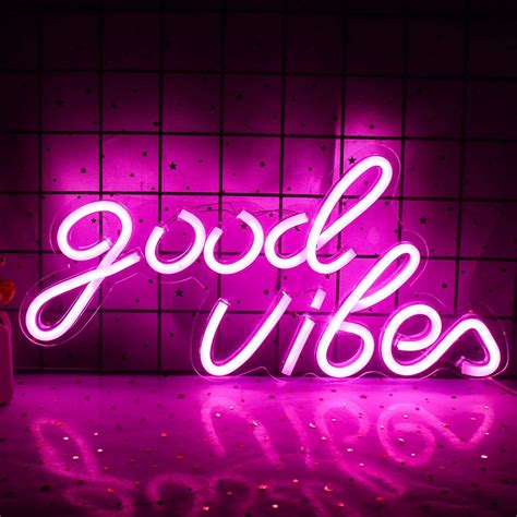 Good Vibes Neon Light Pink Furniture And Home Décor Fortytwo