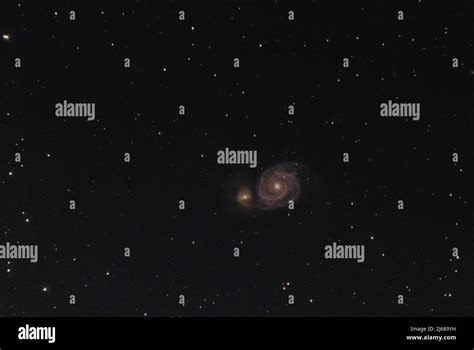 Whirlpool Galaxy Messier 51 Stock Photo Alamy