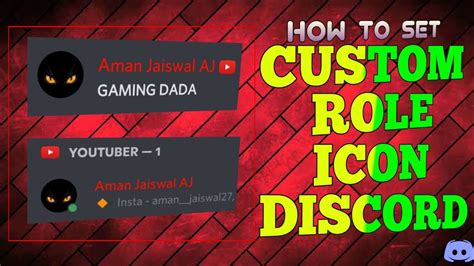 How To Set Custom Role Icons On Discord Discord New Feature Full