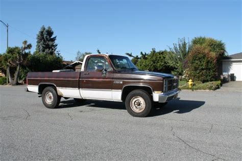 1985 Gmc 12 Ton Pick Up Truck Brown White Classic Gmc 1500 1985 For Sale
