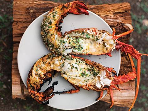 grilled lobster with garlic parsley butter saveur