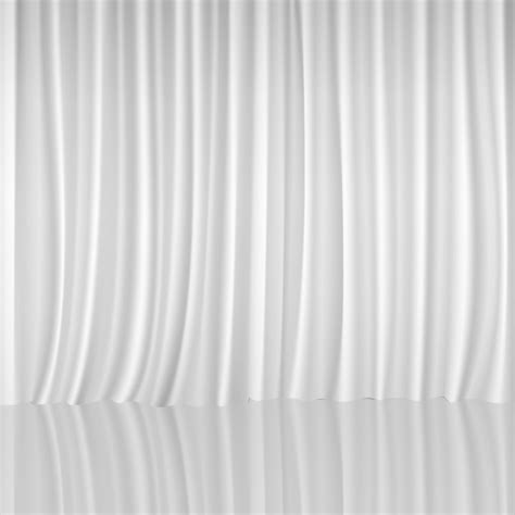 Free Vector White Curtain Background