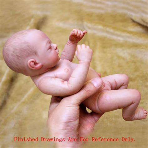 Unpainted Reborn Baby Doll Kit Handmade Silicone Mold Blank