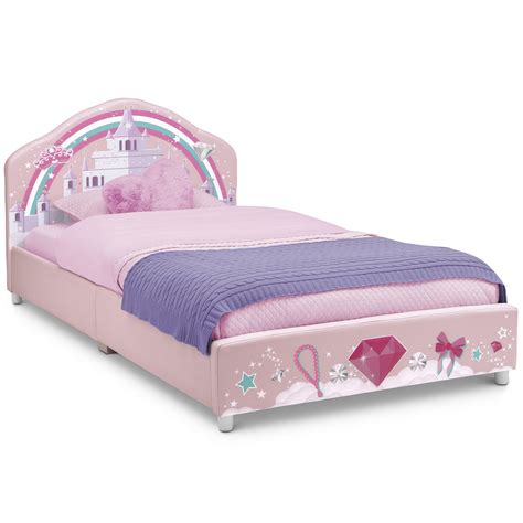 Delta Children Princess Upholstered Twin Bed Pink And Reviews Wayfair