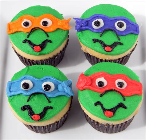 Ninja Turtle Cupcakes Ninja Turtle Cupcakes Cupcake Cakes Amazing Cakes