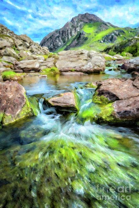Tryfan Mountain Stream Art Photograph By Adrian Evans Fine Art America