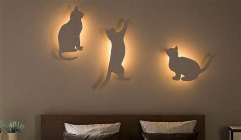 Kitty up your home with these awesome cat lights, mats, and more! DIY bedroom interesting decor lighting bedroom with cat