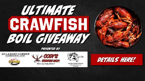 Ultimate Crawfish Boil Giveaway Z1059 The Soul Of Southwest