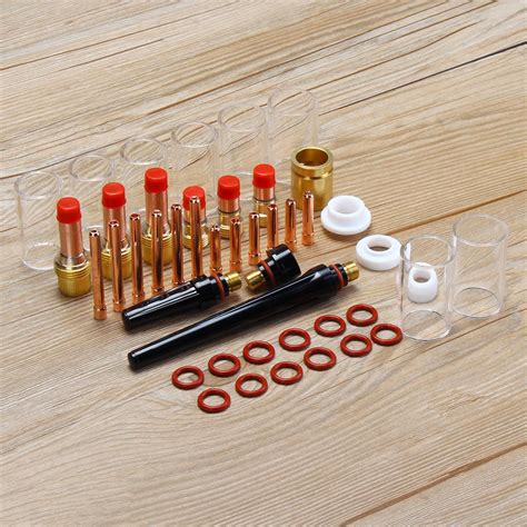 Buy Pcs Tig Welding Torch Stubby Gas Lens Glass Nozzle Cup Kit For Wp
