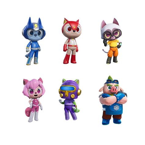 Miniforce V Rangers Figures 6pcs Set Korean Toy Volt Kai Jody Gina