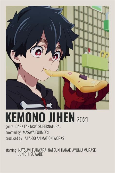 Kemono Jihen Minimalist Poster In 2021 Anime Canvas Anime Titles Anime