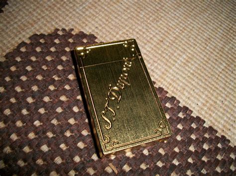 Excellence and precision is the key to s.t. collectible items: Vintage used St Dupont Lighter (Gold color)