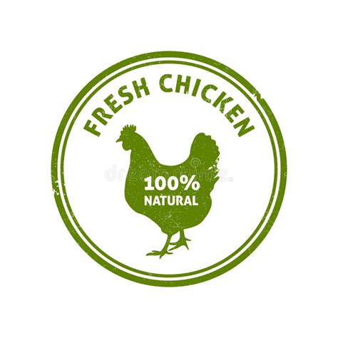 Chicken Badge Label Fresh Farm Food Logotype Cooking Egg And Bird