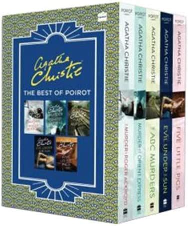 Agatha Christie The Best Of Poirot Books Box Set Collection Pack