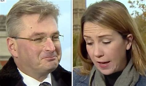 Bbc News Reporter Left Red Faced After Awkward Gaffe During Brexit Interview With Tory Mp Uk