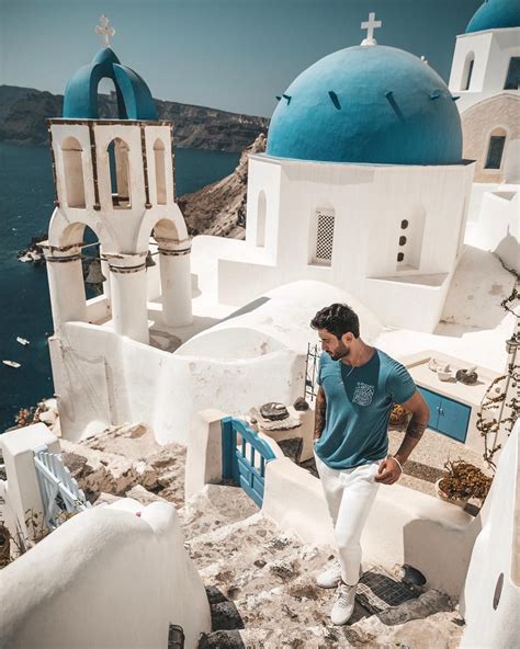 Beautiful Santorini 😍🙌🏼💙 Greece Travel Outfits Greece Vacation