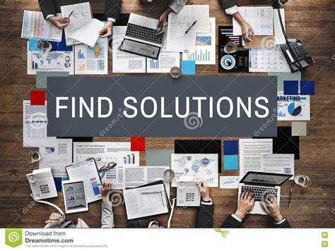 Find Solution Problem Solving Progress Result Concept Stock Image ...