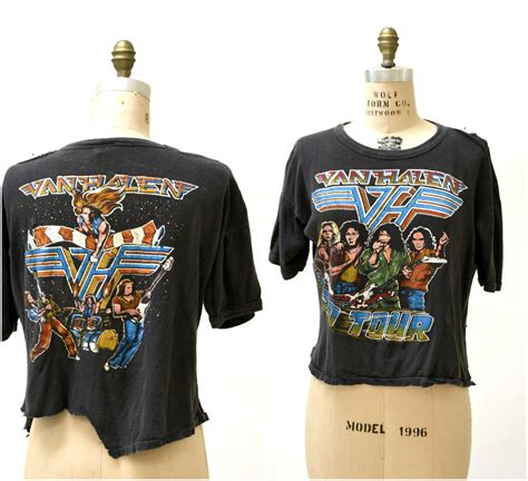 Vintage 1980 Van Halen T Shirt Tour Concert Tee Shirt Vintage Etsy Concert Tees Shirts