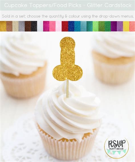 penis cupcake toppers bachelorette cupcake toppers etsy australia