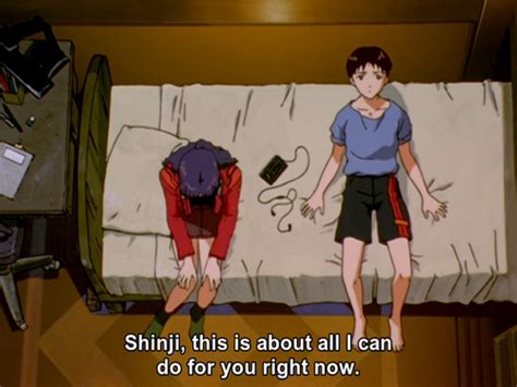 What Color • What Do You Think Misato Kissing Shinji And Saying