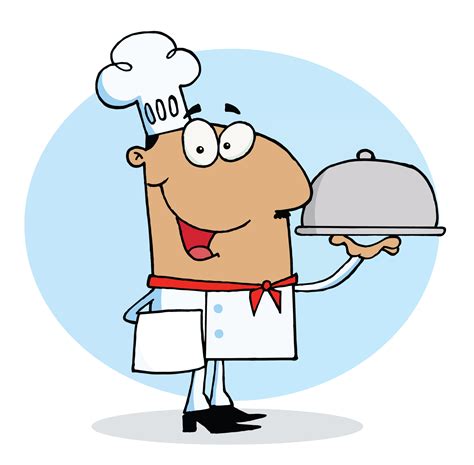 Clipart Chef Cuisinier Cuisine Clipart Of A Smiling C