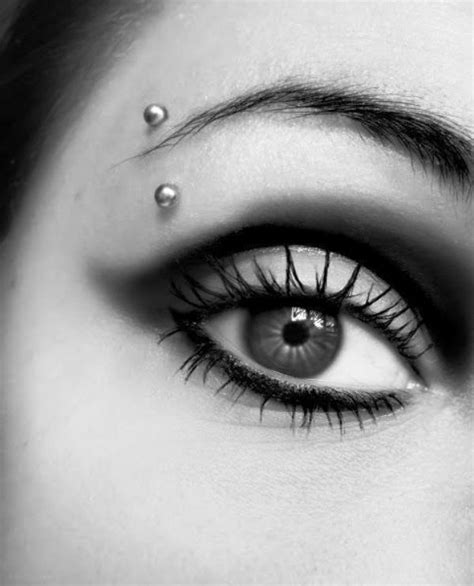 Gorgeous Eyebrow Piercing For Females