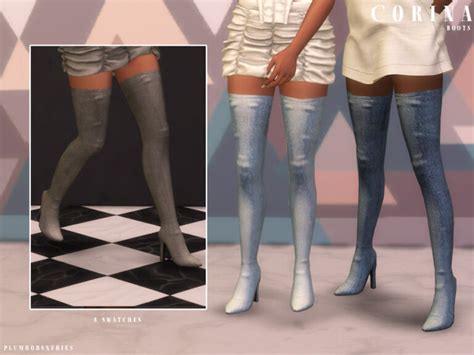 Corina Boots By Plumbobs N Fries At Tsr Lana Cc Finds