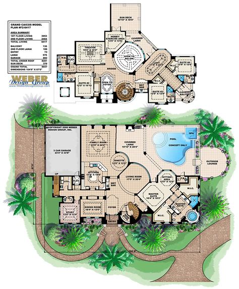 Two Story Mediterranean House Plans