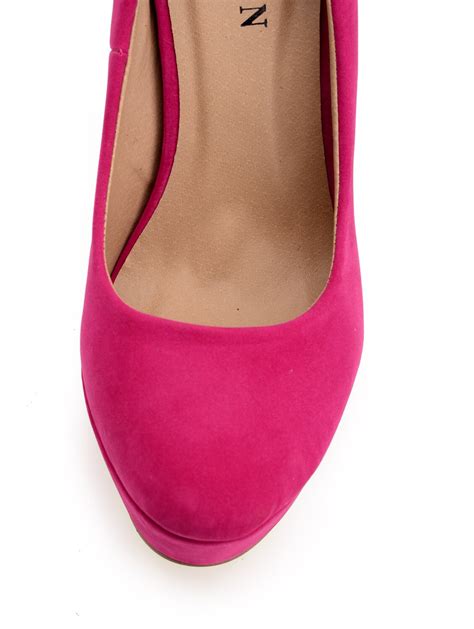 Buy Hot Pink Suede Pumps By Carlton London Online Shopping For Pumps