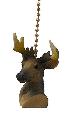 I have a question about replacing a pull chain switch on my ceiling fan to repair the light. Buck Whitetail Deer stag antler Ceiling Fan Pull light ...