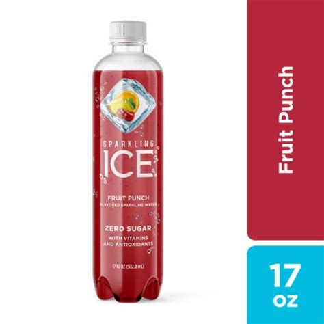 Sparkling Ice Fruit Punch Flavored Sparkling Bottled Water 17 Fl Oz