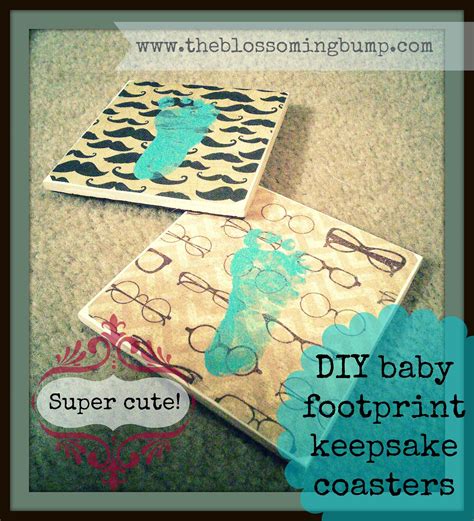 Super Cute Diy Baby Footprint Keepsake Coasters And Other