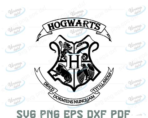 Cricut File Harry Potter Svg Dxf Png Quotes Silhouette Hogwarts Svg