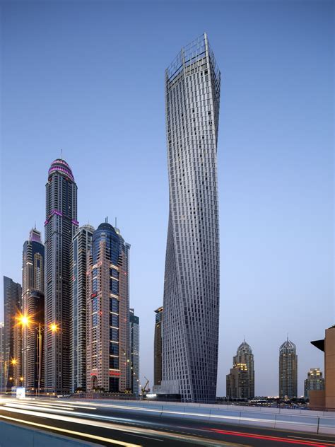 Cayan Tower Dubai Skyscraper Dynamic Architecture Architecture