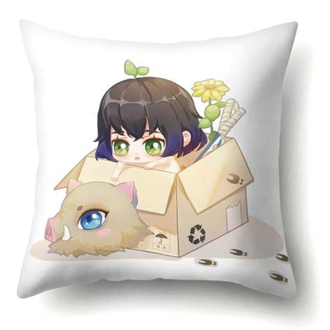 Akoada Japanese Anime Demon Slayer Throw Pillowcase Decorative Pillow