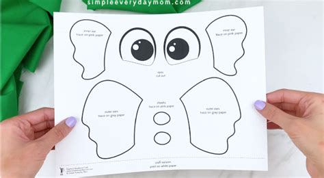 Elephant Headband Craft Free Template