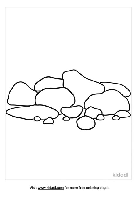 Free Rocks Coloring Pages For Kids