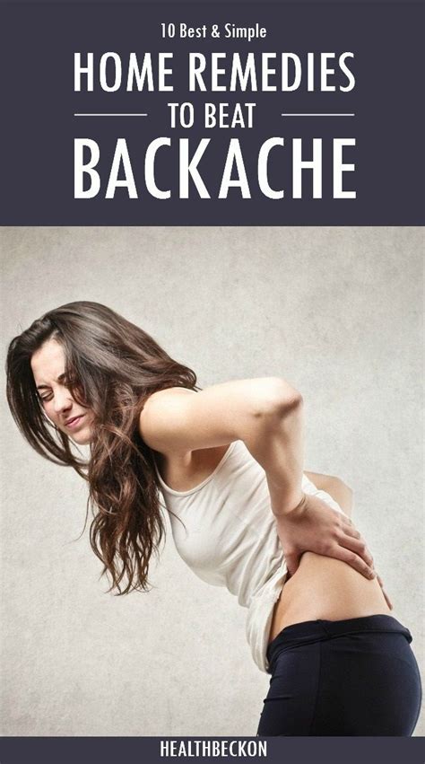 Amazing Home Remedies For Backache