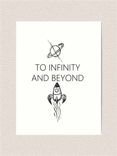 To Infinity And Beyond Art Print For Sale By Polyesterr Redbubble