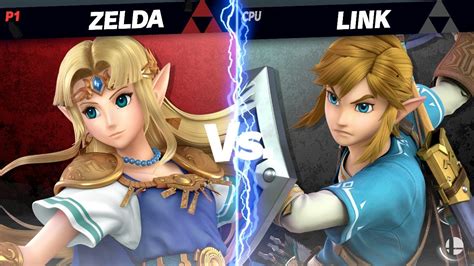 Super Smash Bros Ultimate Zelda Vs Link Youtube