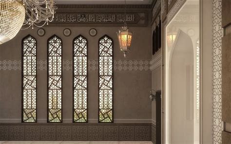 El Damam West Mosque Interior Design On Behance Mosque Design Luxury