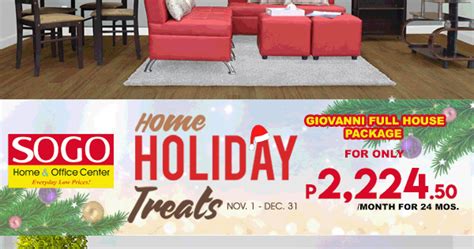 As we edge closer to the end of the year, we often find promotion: Manila Shopper: SOGO Home Holiday Treats: Nov-Dec 2018